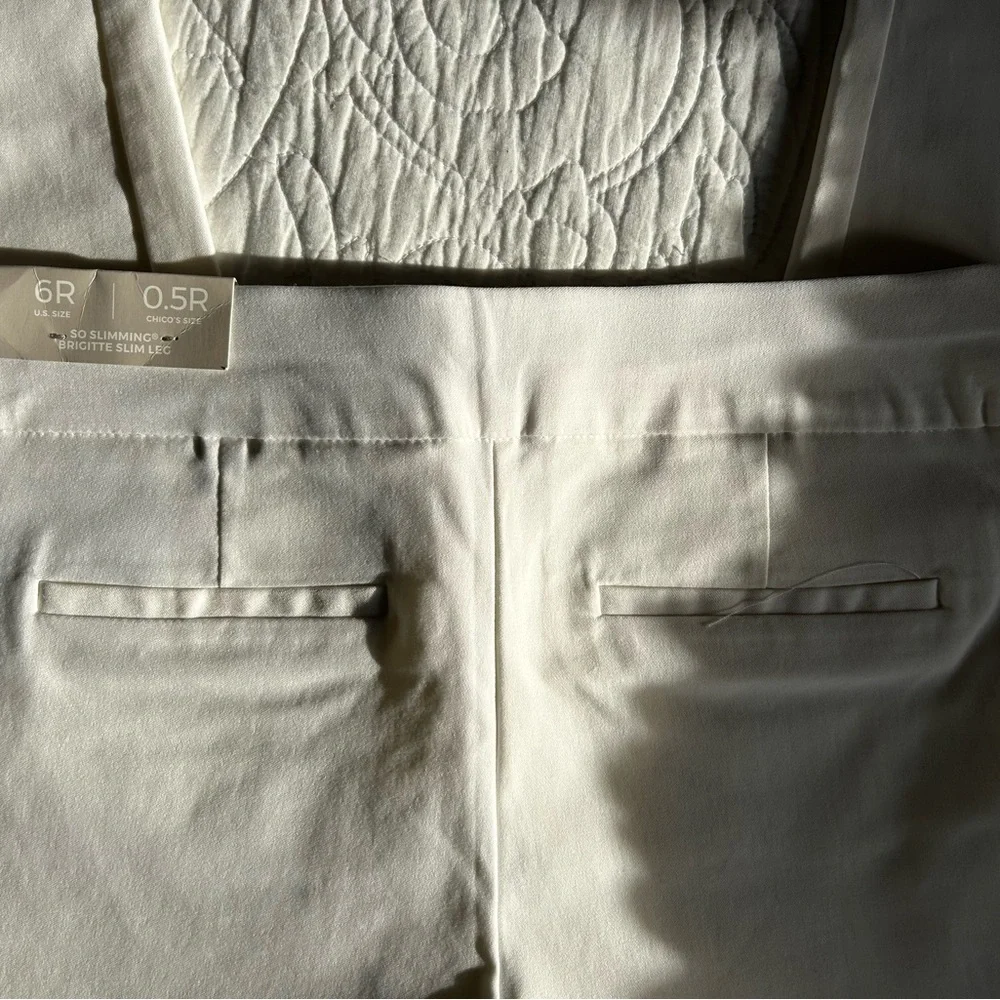 Chico's Cream Pants NWT - Picture 2 of 8